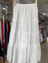 Spring Lace Patchwork Ruffle Long Skirts